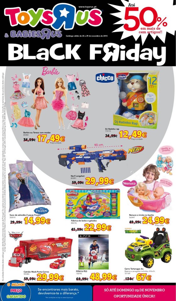 Novo folheto ToysRus Black Friday