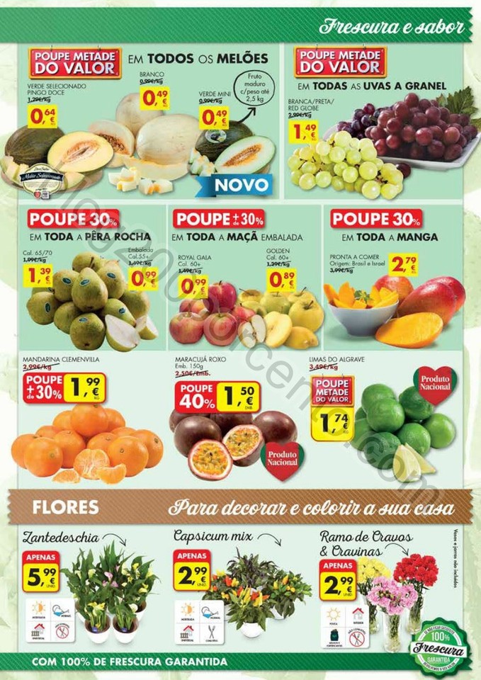 Antevisão folheto Pingo Doce 2a5set Frescos mais frescos do fim de semana