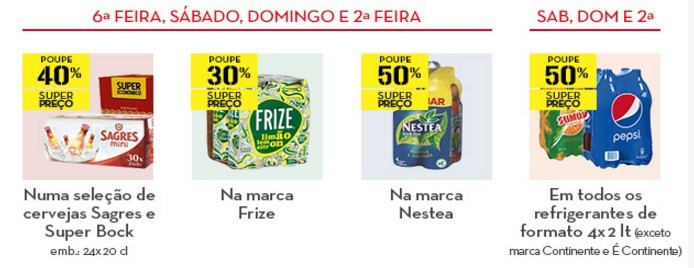 Promoções Continente 2a5set especial fim de semana