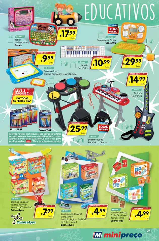 Antevisão folheto Minipreço até25dez especial brinquedos