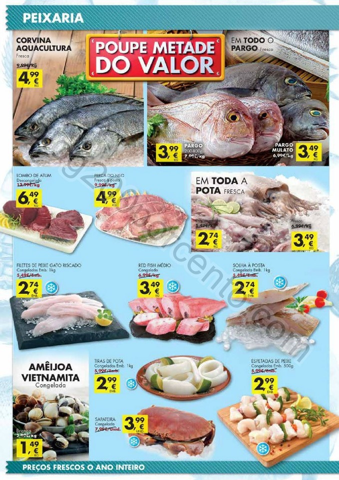 Antevisão folheto Pingo Doce 2a5set Frescos mais frescos do fim de semana