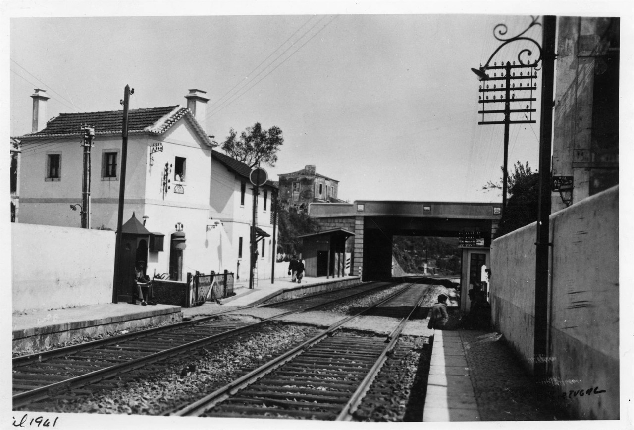 Apeadeiro do Areeiro, Lisboa (E. Portugal, 1941)