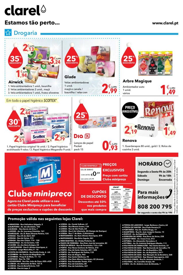 Antevisão folheto Clarel 3 a 23 dez Antevisão folheto Clarel 3a23dez