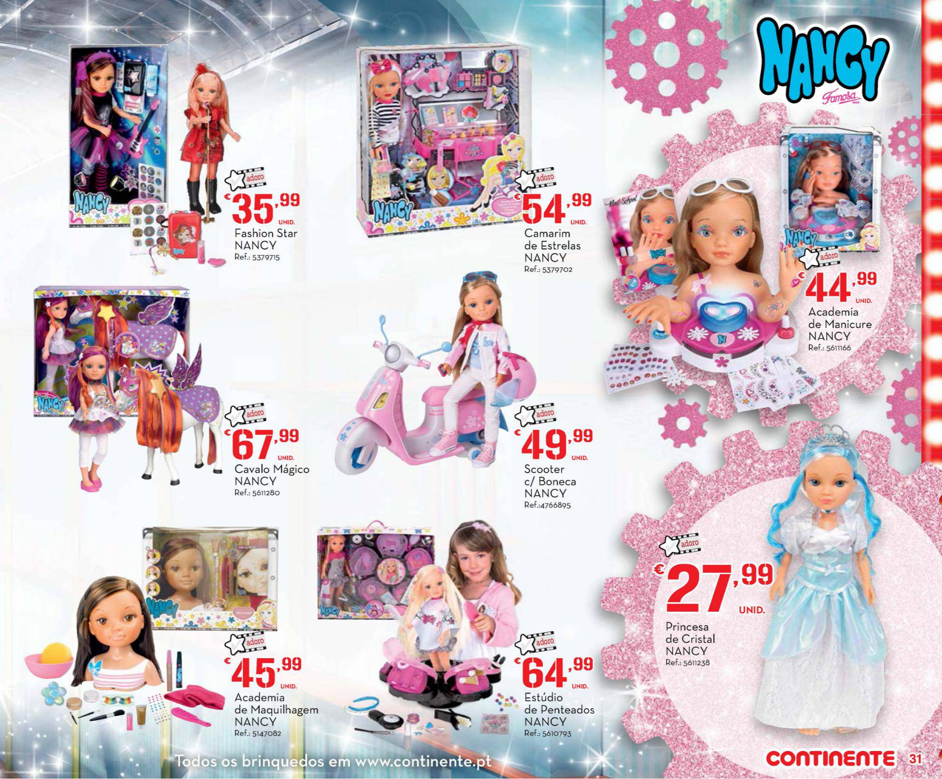 Novo folheto Continente especial brinquedos 