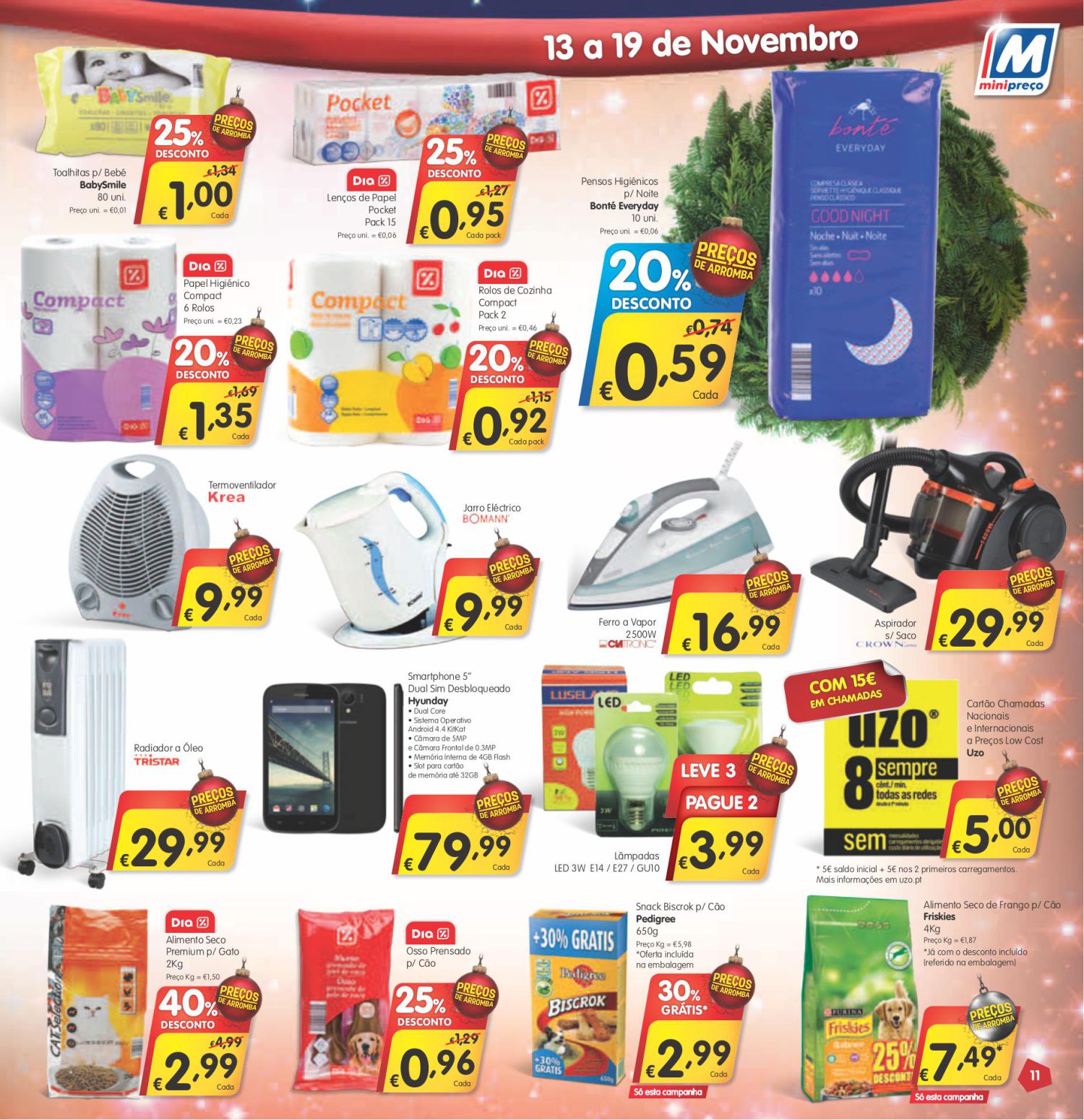 Antevisão folheto e promoções Minipreço 13a19nov