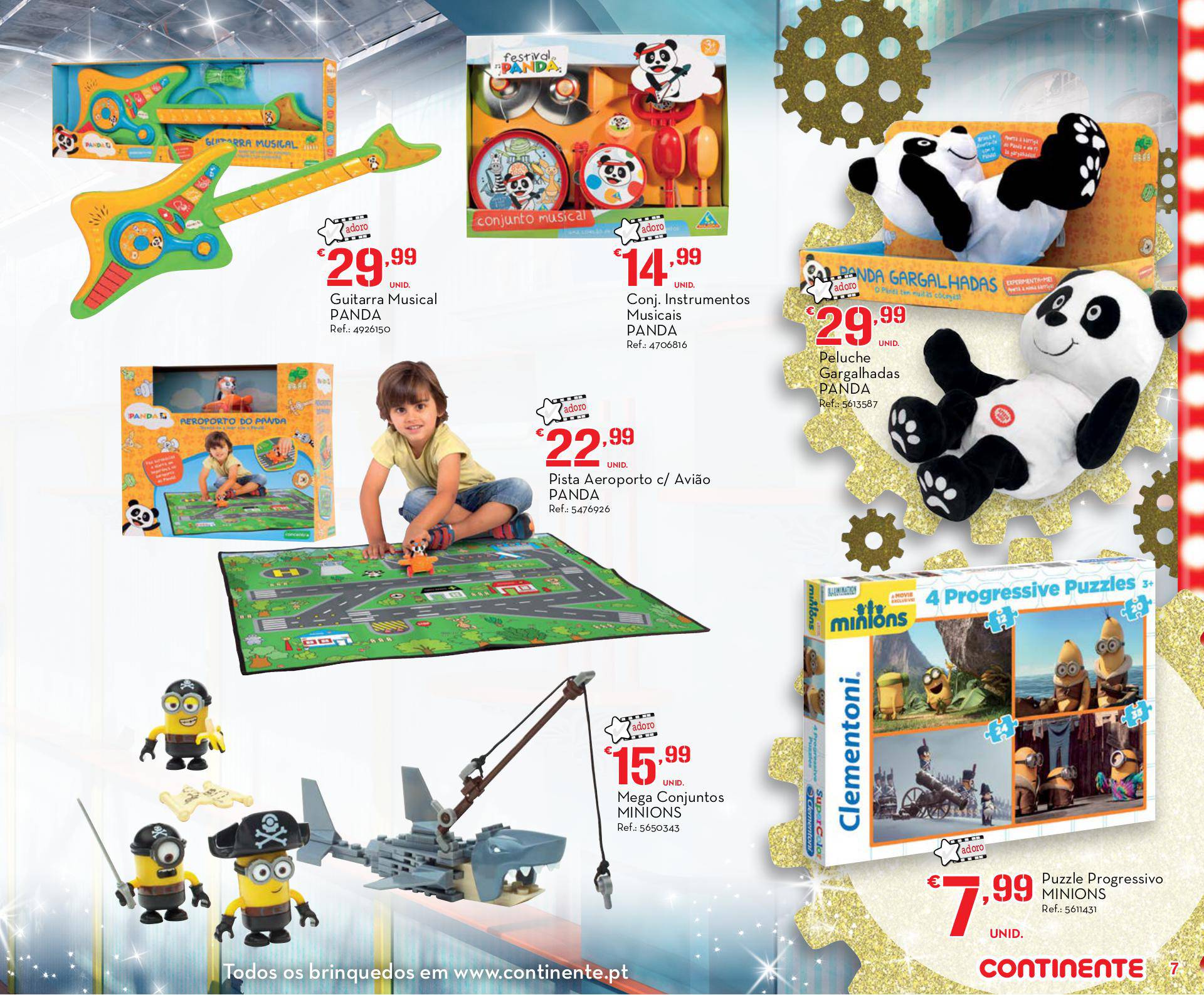 Novo folheto Continente especial brinquedos 