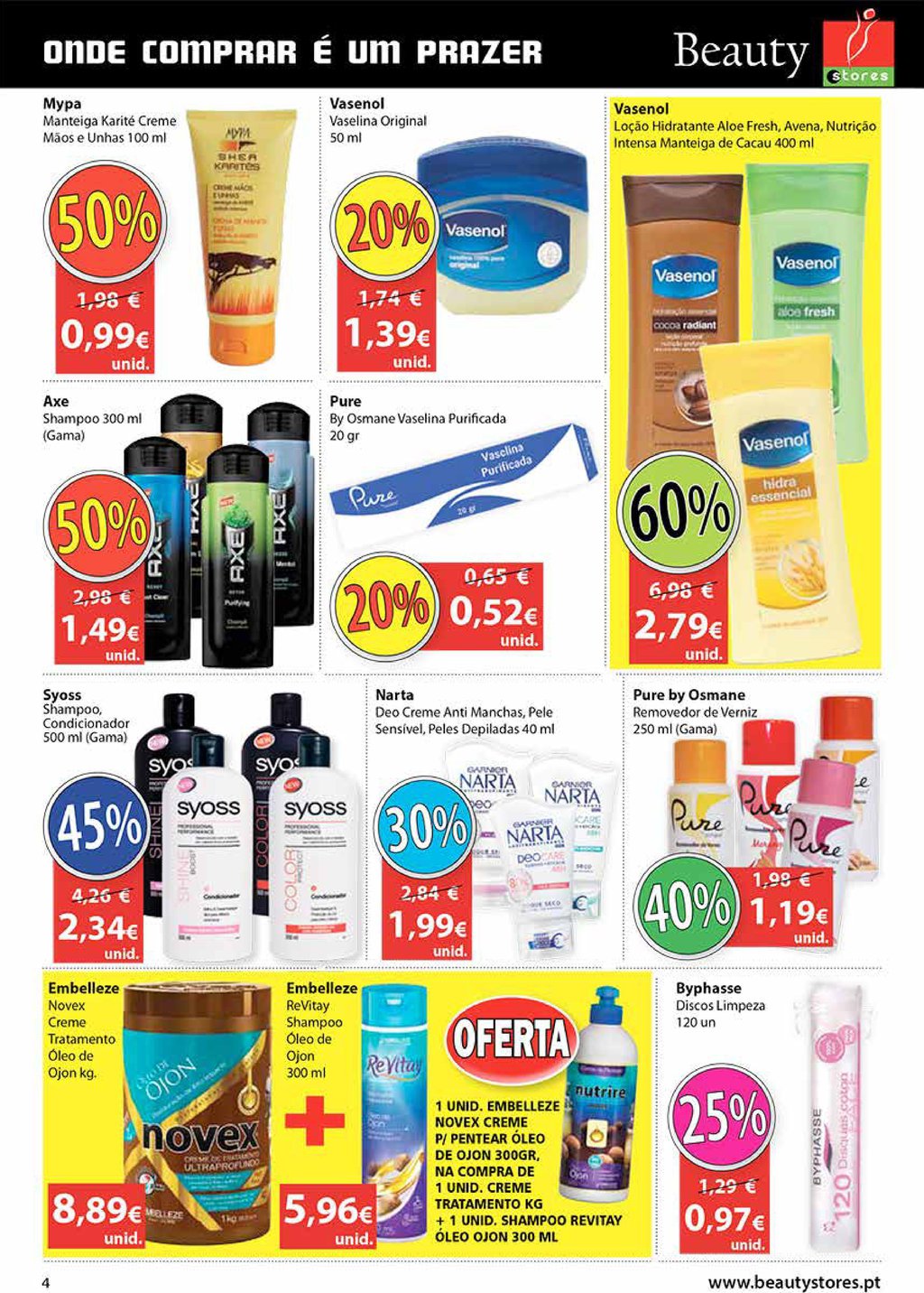 Novo folheto Beauty Stores 