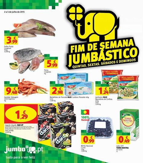 Antevisão folheto Jumbo Fim de Semana Jumbástico
