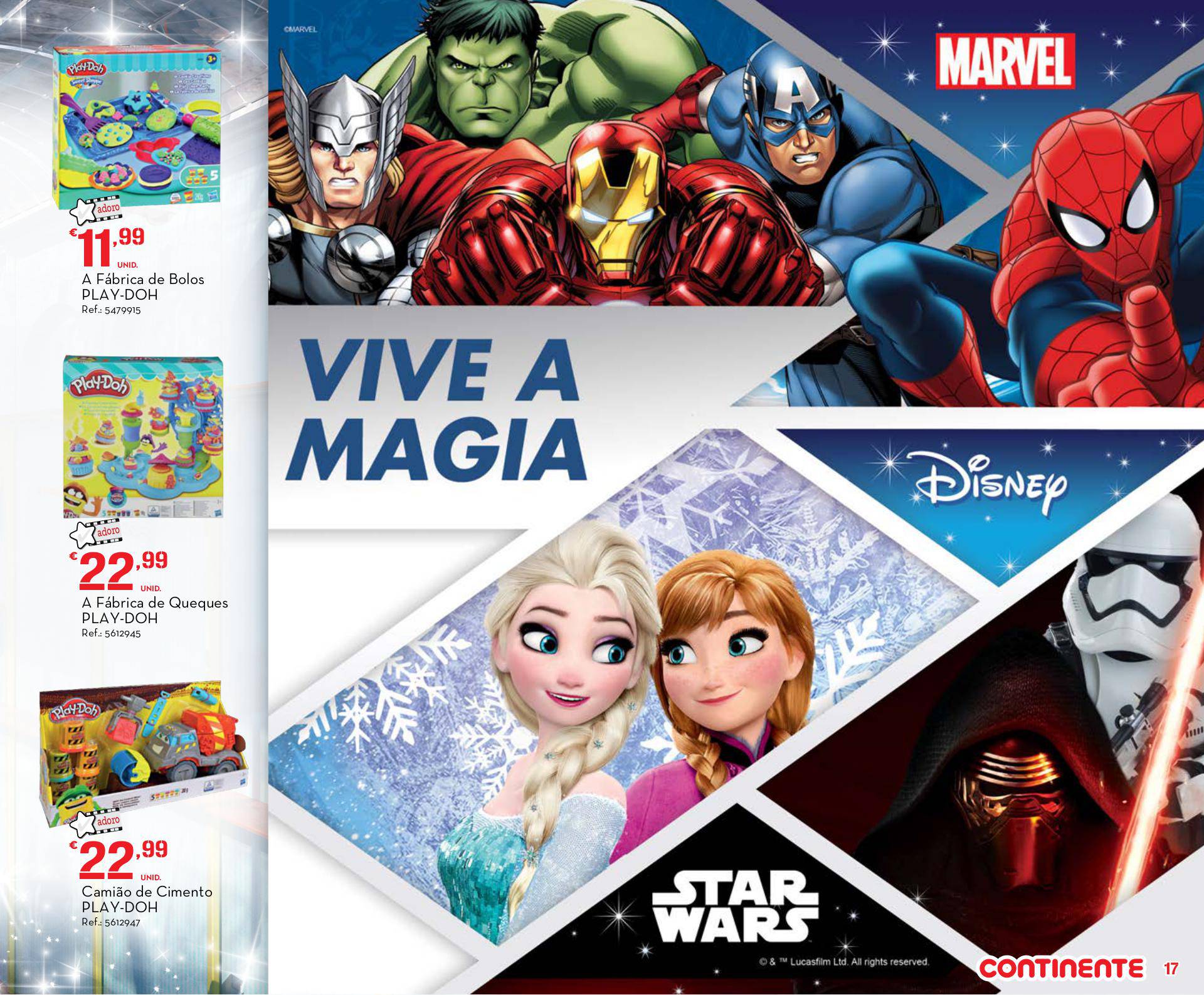 Novo folheto Continente especial brinquedos 