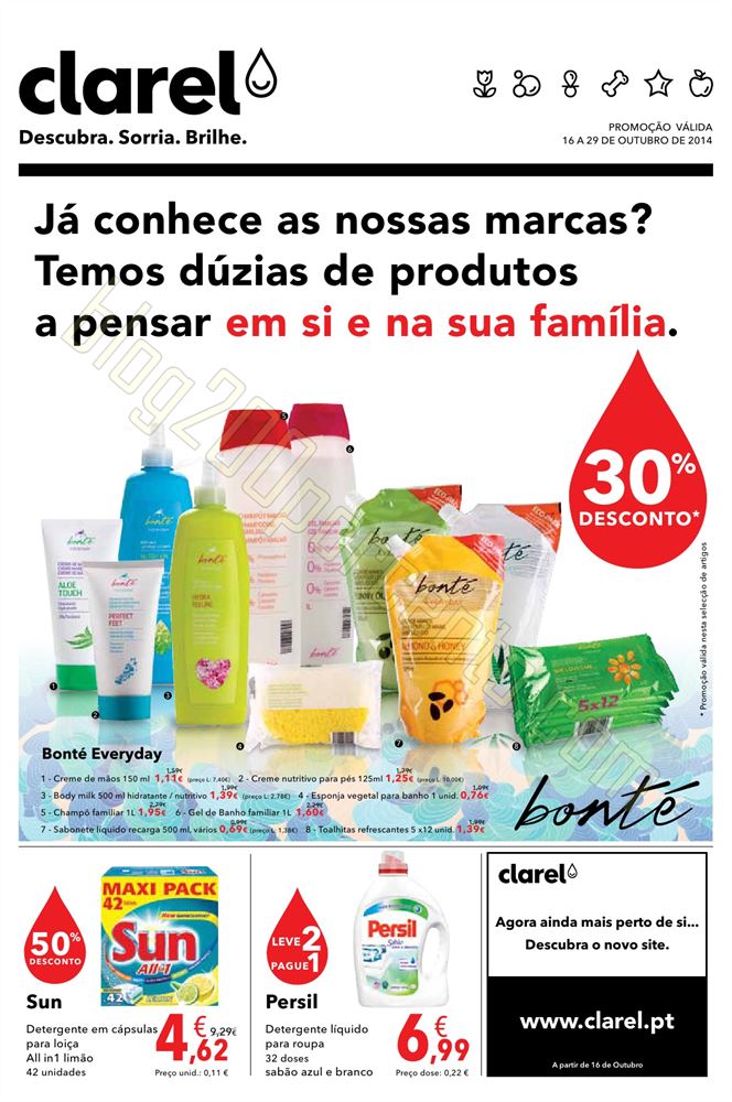 Antevisão folheto Clarel 16a29out