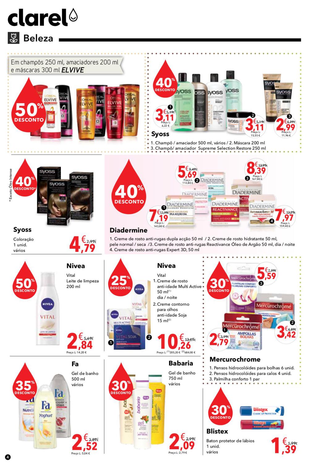 Antevisão folheto Clarel 