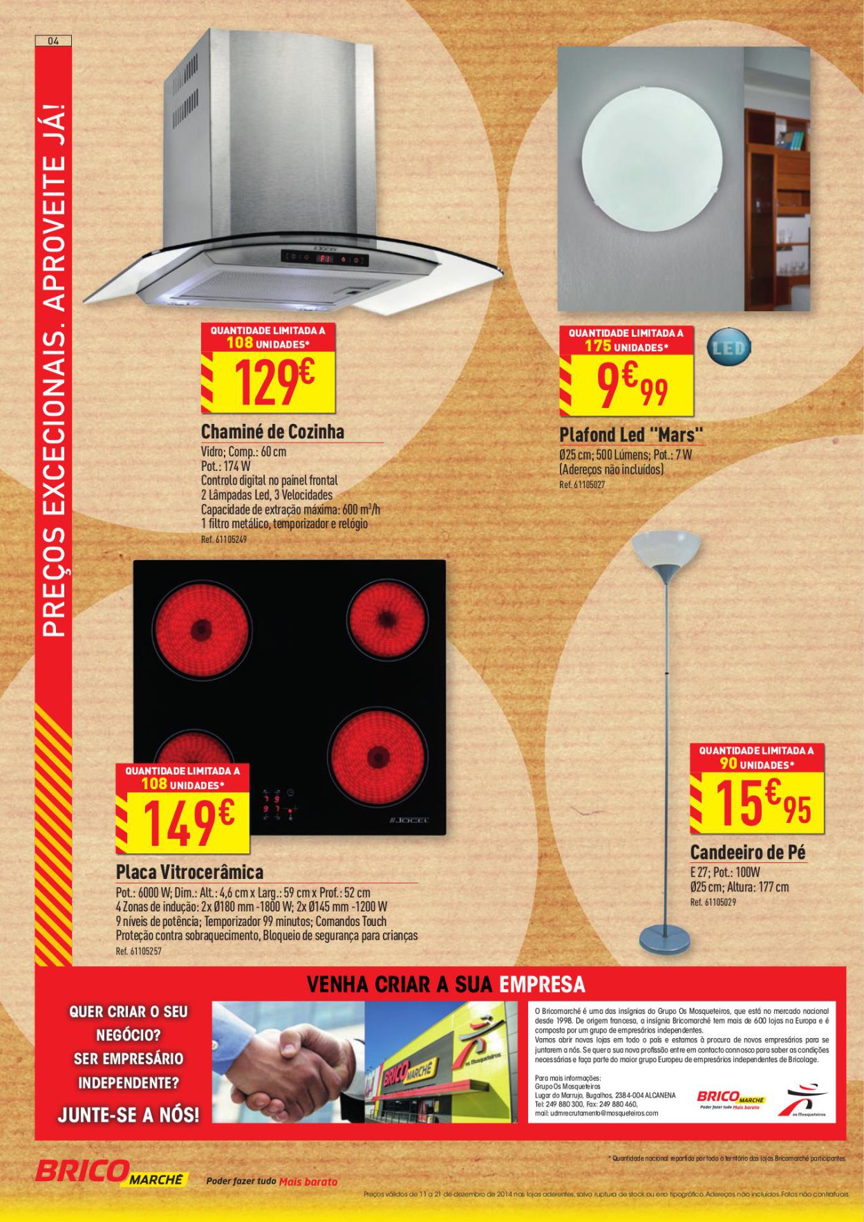 Novo folheto promoções Bricomarche 11a21dez