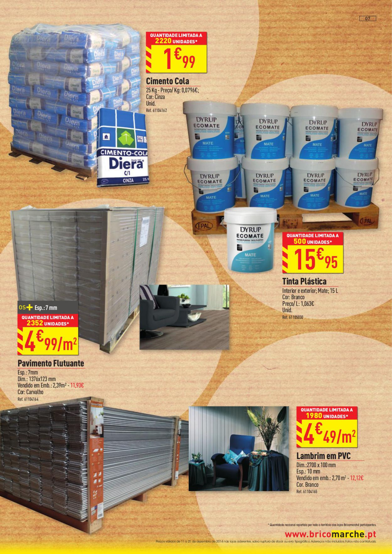 Novo folheto promoções Bricomarche 11a21dez