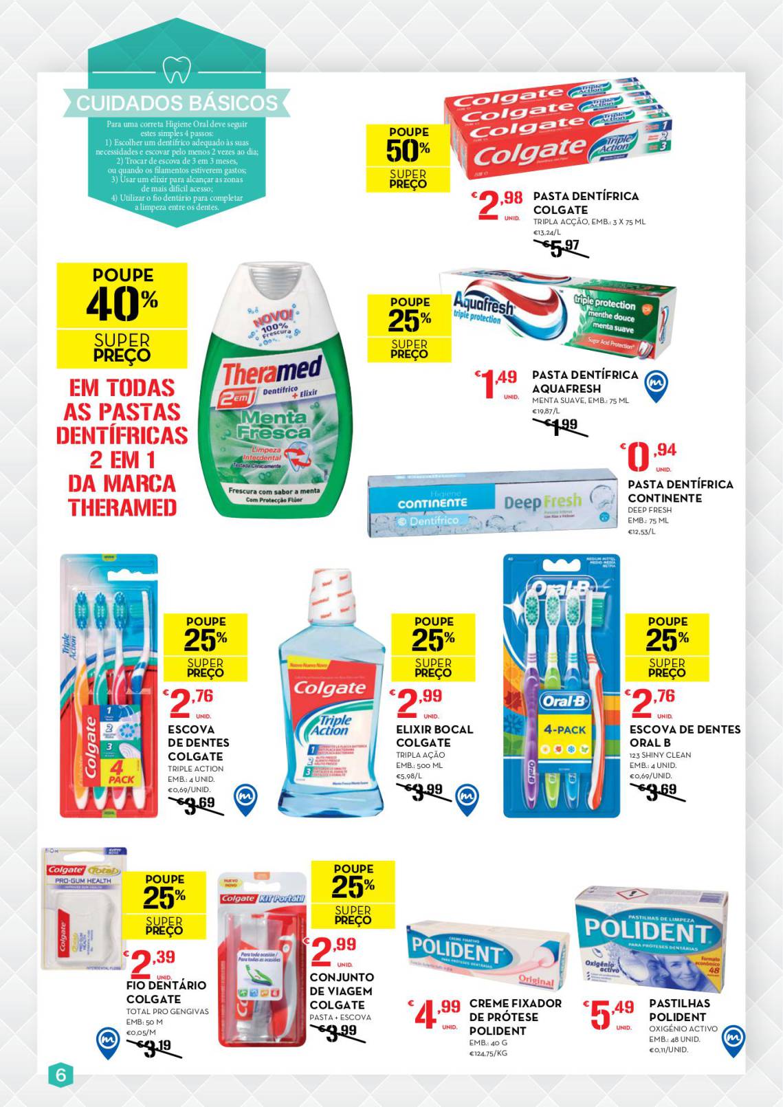 Antevisão folheto Continente 6a18out especial higiene oral