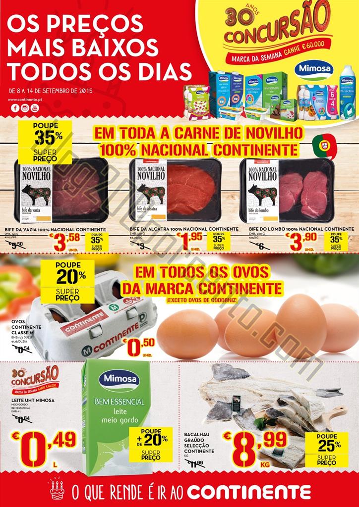 Antevisão folheto Continente